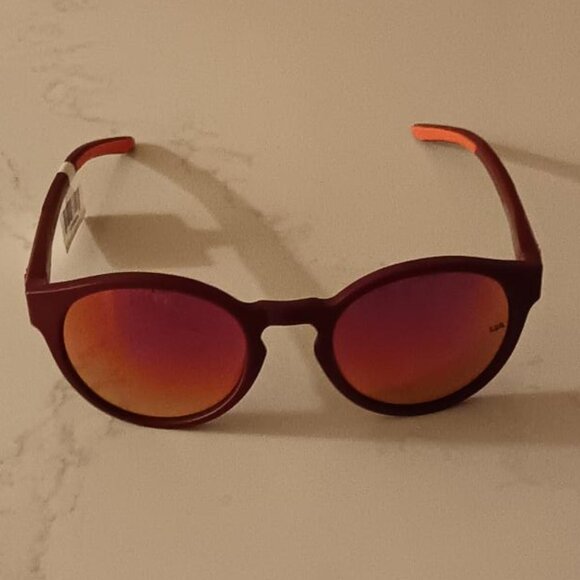 UNDER ARMOUR Sunglasses Infinity Matte Cardinal Burgundy Frame Mirrored Lens NEW - Picture 1 of 8